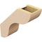 Ekena Millwork 5-inch W x 14-inch D x 14-inch H Carmel Rough Cedar Woodgrain TimberThane Knee Brace, Primed BRCUR05X14X14CARRCPR - alternate 4